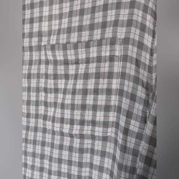 NWT Vince. Desertside Plaid Double Face Long Sleeve Shirt Size Medium - Picture 5 of 9